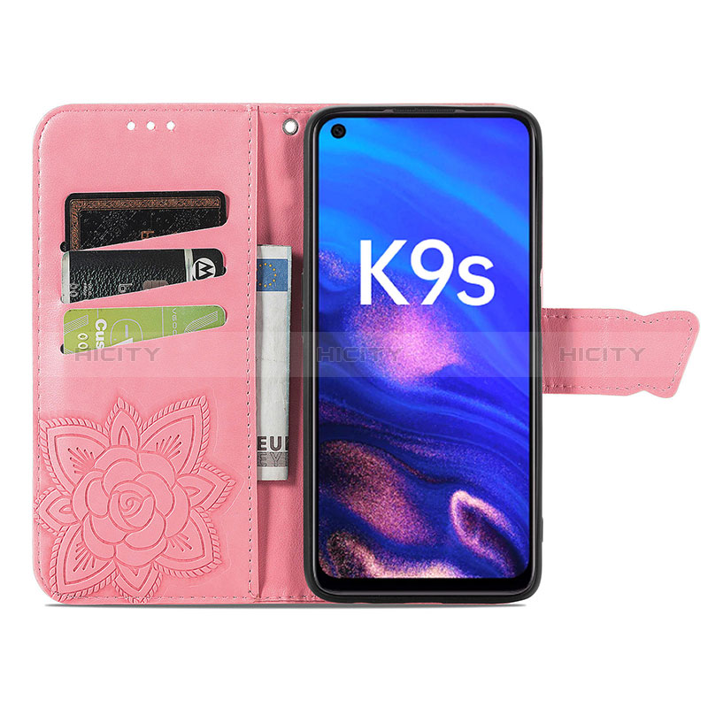 Custodia Portafoglio In Pelle Farfalla Cover con Supporto per Realme 9 SE 5G