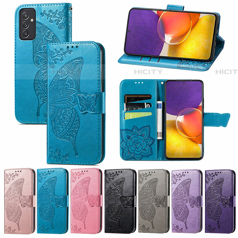 Custodia Portafoglio In Pelle Farfalla Cover con Supporto per Samsung Galaxy A05s