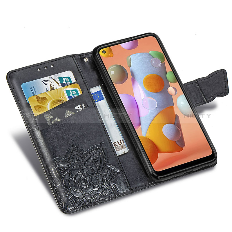 Custodia Portafoglio In Pelle Farfalla Cover con Supporto per Samsung Galaxy A11