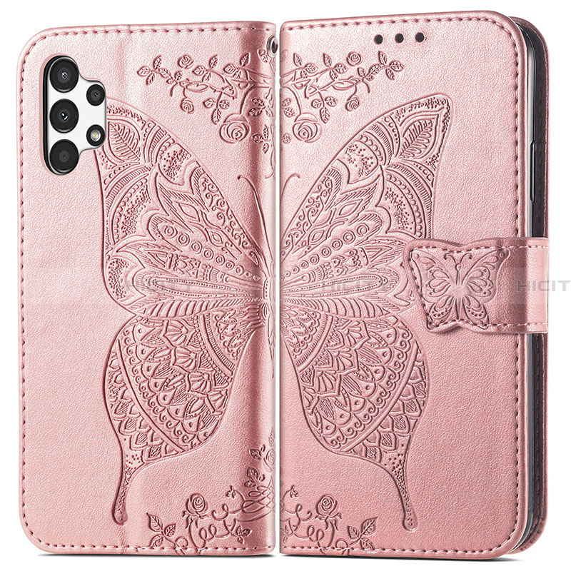 Custodia Portafoglio In Pelle Farfalla Cover con Supporto per Samsung Galaxy A13 4G