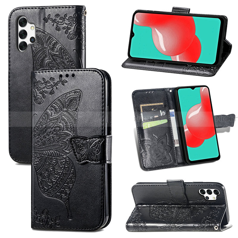 Custodia Portafoglio In Pelle Farfalla Cover con Supporto per Samsung Galaxy A32 4G