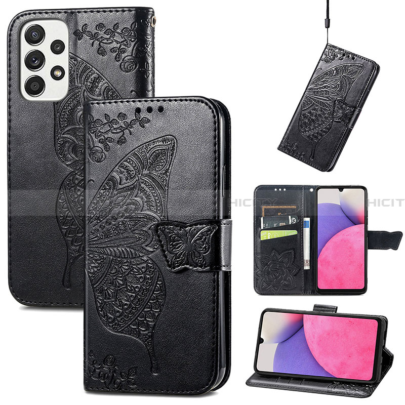 Custodia Portafoglio In Pelle Farfalla Cover con Supporto per Samsung Galaxy A33 5G