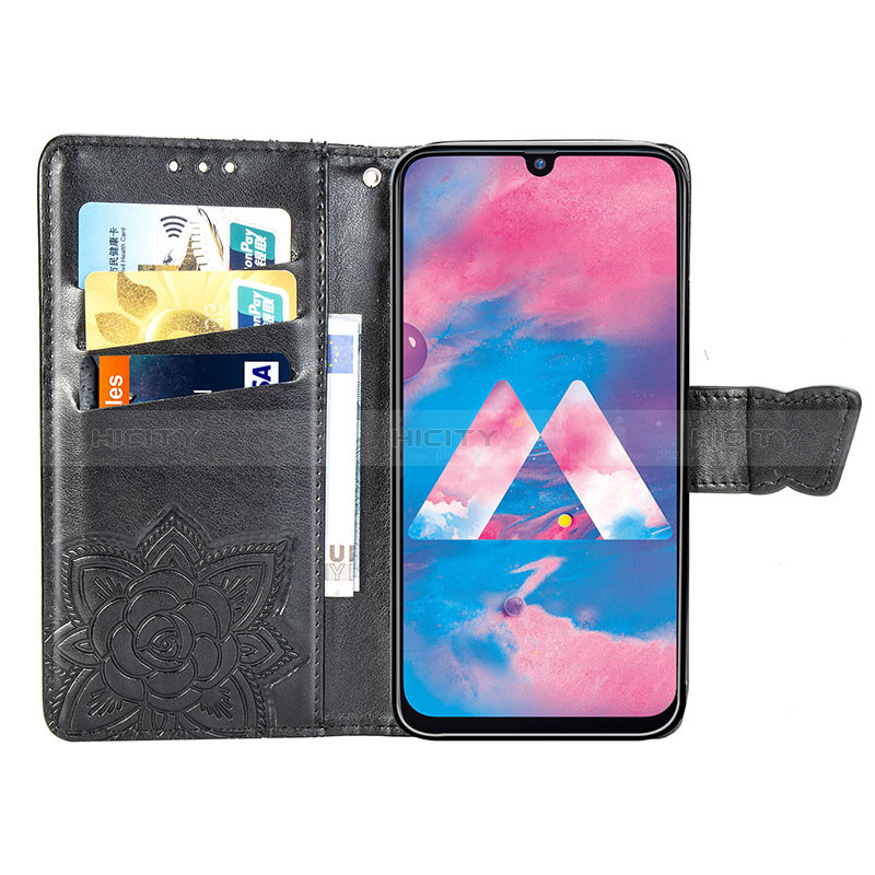 Custodia Portafoglio In Pelle Farfalla Cover con Supporto per Samsung Galaxy A40s