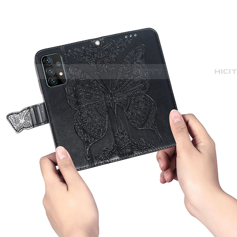 Custodia Portafoglio In Pelle Farfalla Cover con Supporto per Samsung Galaxy A52 4G