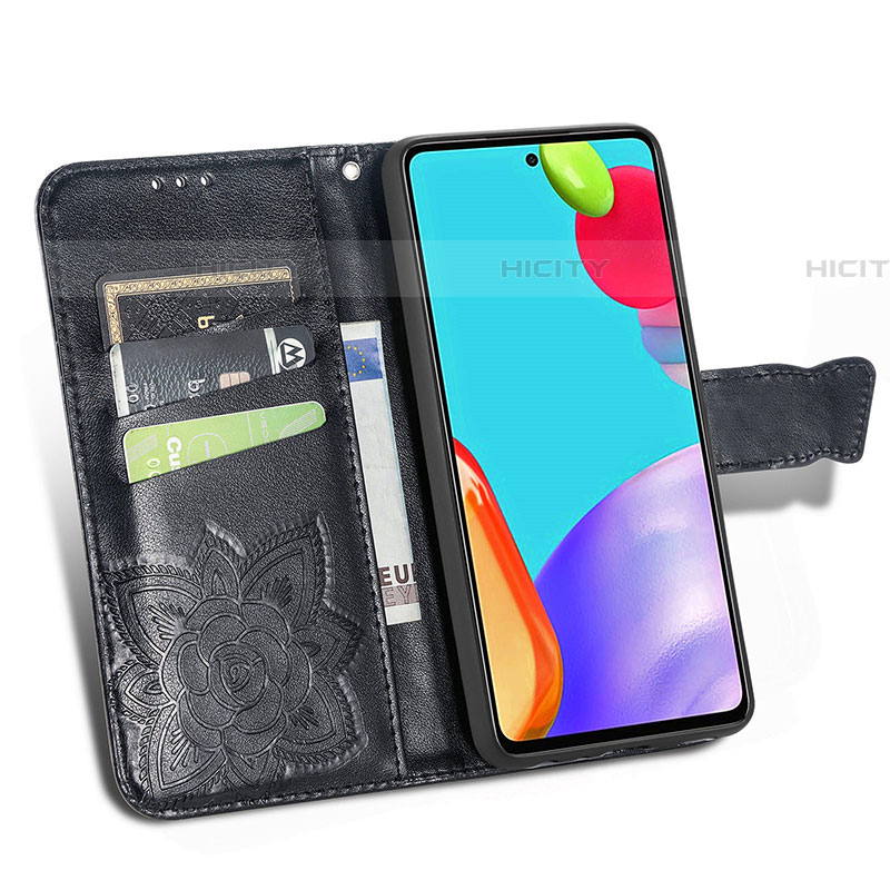 Custodia Portafoglio In Pelle Farfalla Cover con Supporto per Samsung Galaxy A52 5G