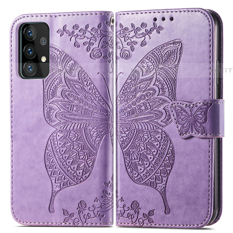 Custodia Portafoglio In Pelle Farfalla Cover con Supporto per Samsung Galaxy A52 5G