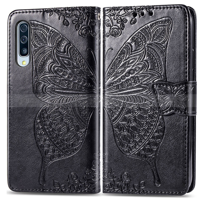 Custodia Portafoglio In Pelle Farfalla Cover con Supporto per Samsung Galaxy A70S