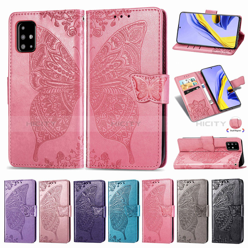 Custodia Portafoglio In Pelle Farfalla Cover con Supporto per Samsung Galaxy A71 4G A715