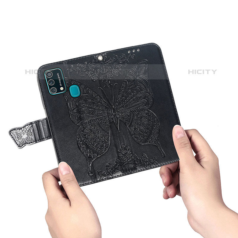 Custodia Portafoglio In Pelle Farfalla Cover con Supporto per Samsung Galaxy F41