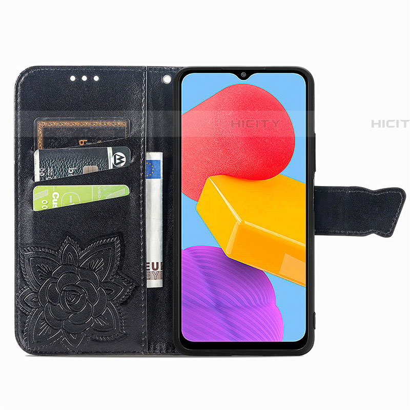 Custodia Portafoglio In Pelle Farfalla Cover con Supporto per Samsung Galaxy M13 4G