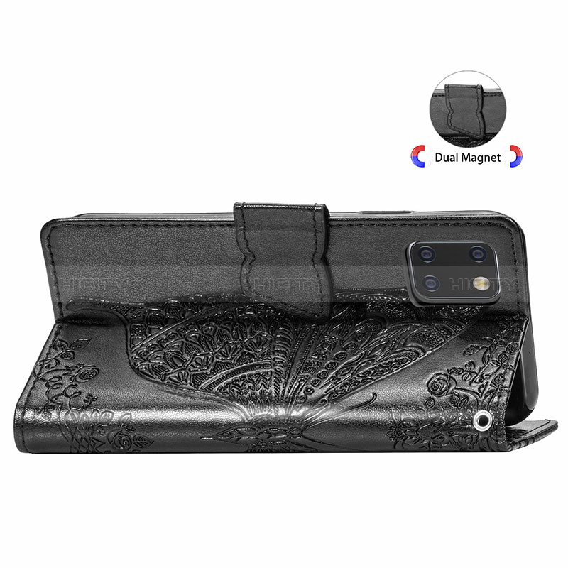 Custodia Portafoglio In Pelle Farfalla Cover con Supporto per Samsung Galaxy M60s