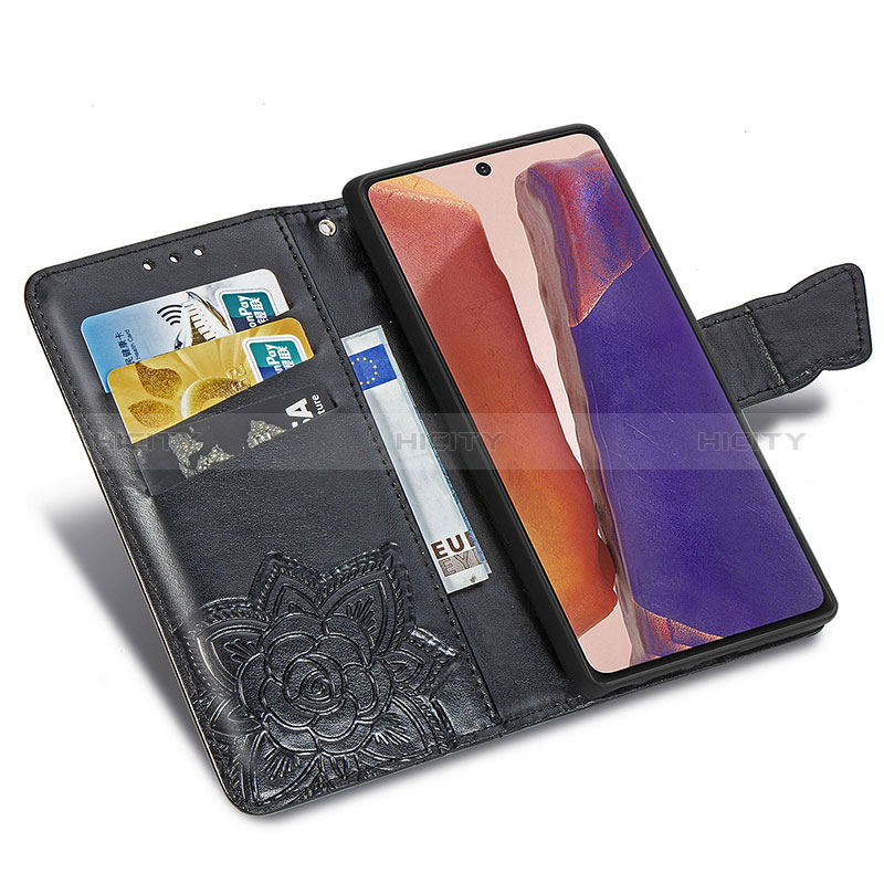 Custodia Portafoglio In Pelle Farfalla Cover con Supporto per Samsung Galaxy Note 20 5G