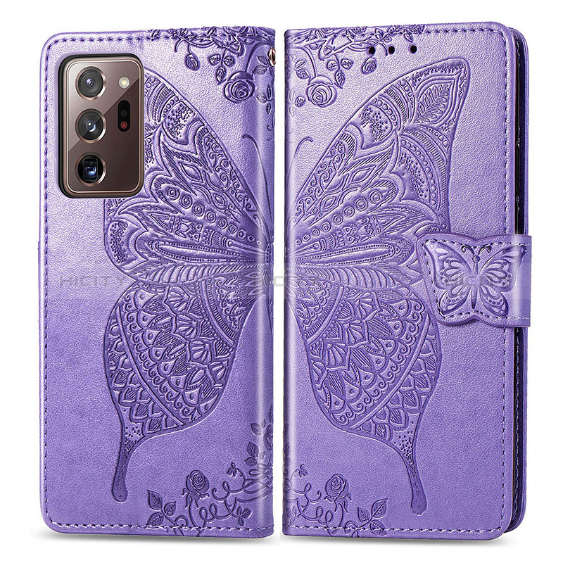 Custodia Portafoglio In Pelle Farfalla Cover con Supporto per Samsung Galaxy Note 20 Ultra 5G