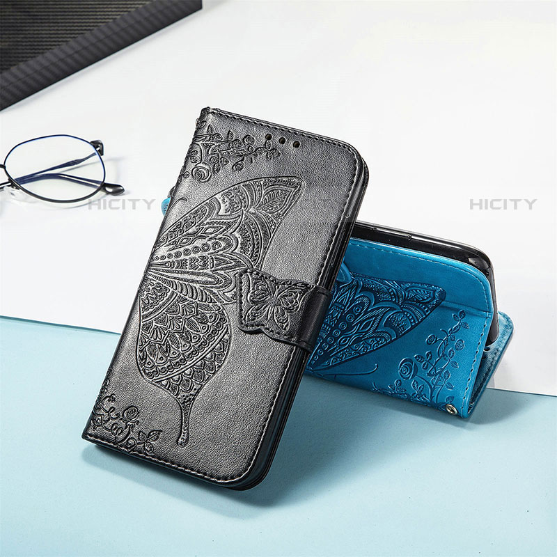 Custodia Portafoglio In Pelle Farfalla Cover con Supporto per Samsung Galaxy S21 Ultra 5G