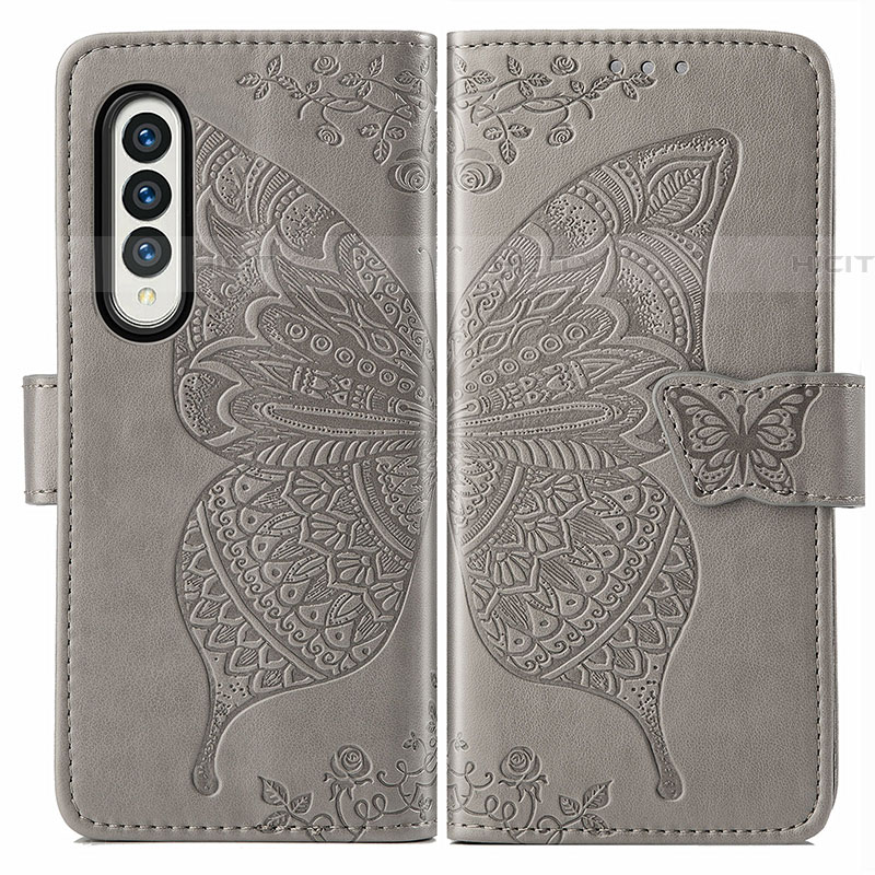 Custodia Portafoglio In Pelle Farfalla Cover con Supporto per Samsung Galaxy Z Fold4 5G