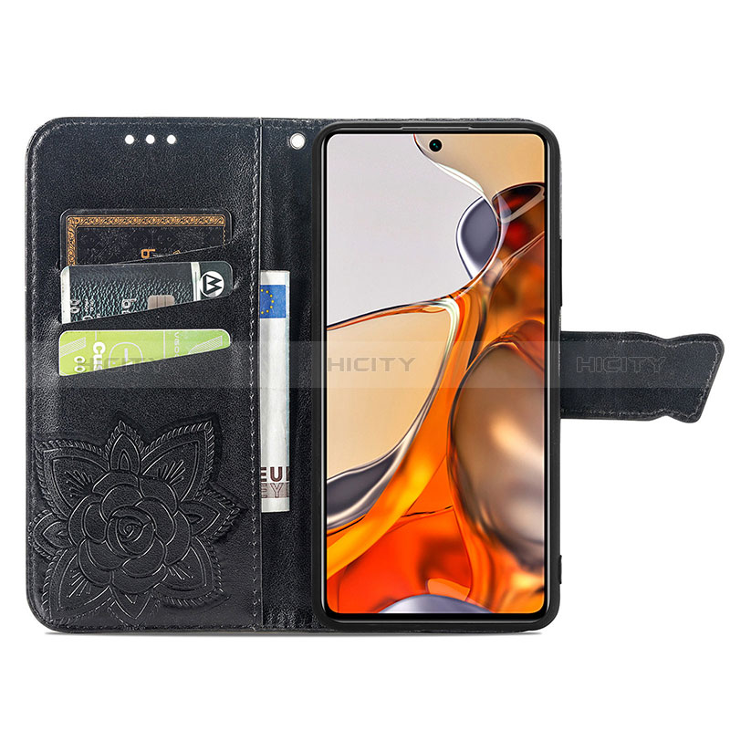 Custodia Portafoglio In Pelle Farfalla Cover con Supporto per Xiaomi Mi 11T Pro 5G