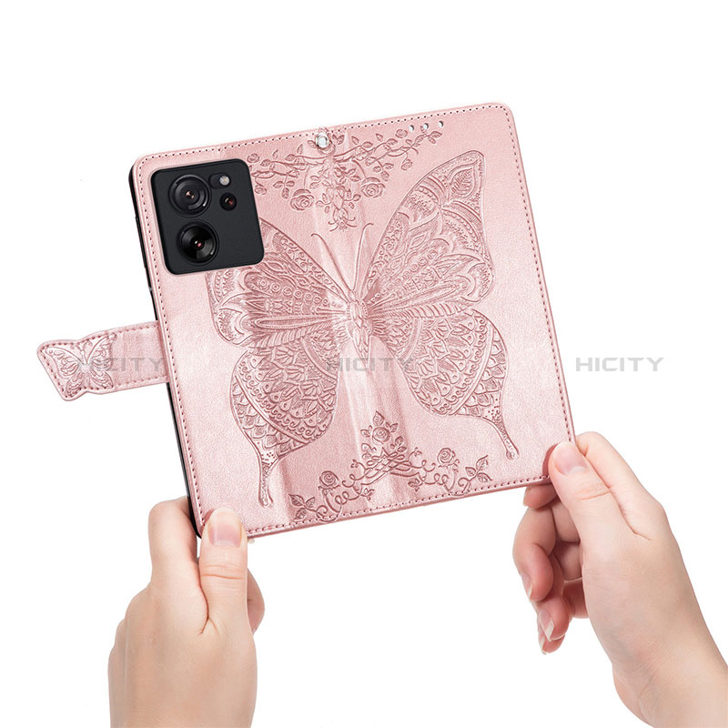 Custodia Portafoglio In Pelle Farfalla Cover con Supporto per Xiaomi Mi 13T Pro 5G