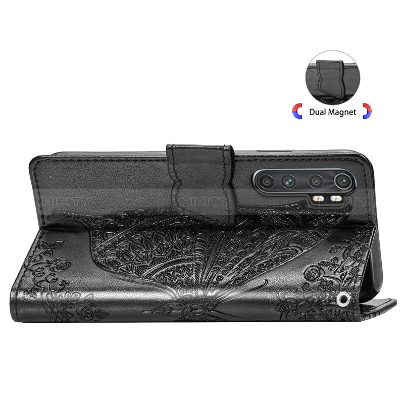 Custodia Portafoglio In Pelle Farfalla Cover con Supporto per Xiaomi Mi Note 10 Lite