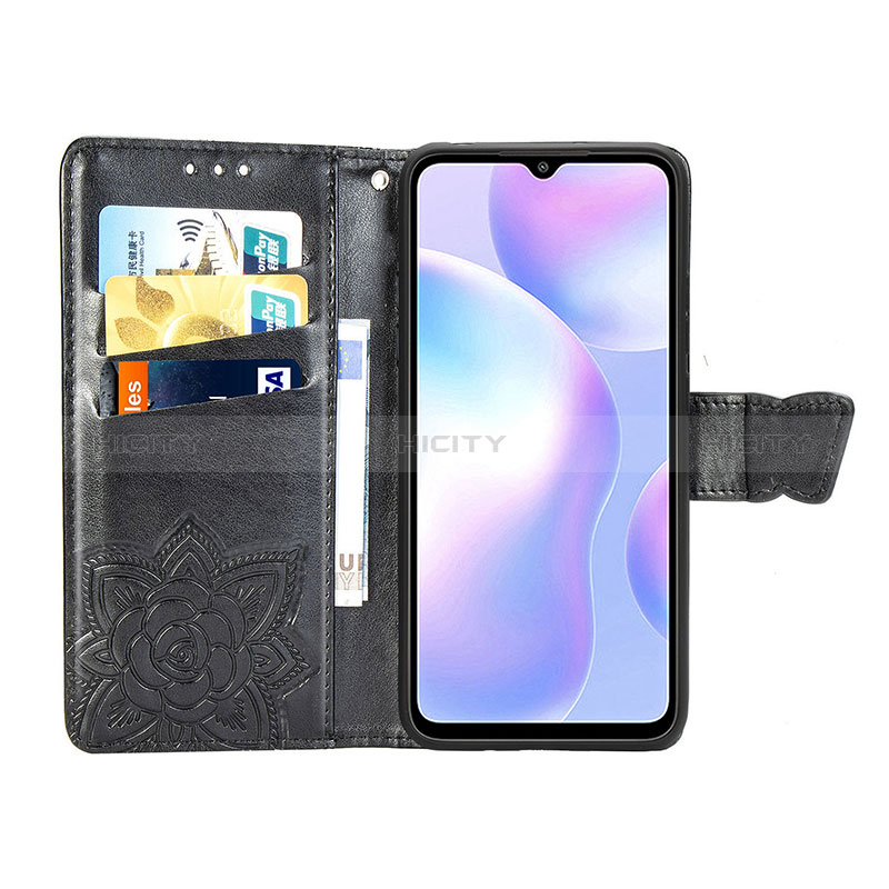 Custodia Portafoglio In Pelle Farfalla Cover con Supporto per Xiaomi Redmi 9AT