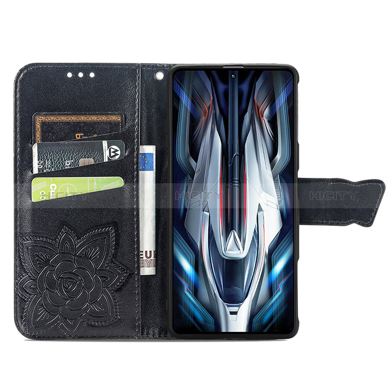 Custodia Portafoglio In Pelle Farfalla Cover con Supporto per Xiaomi Redmi K50 Gaming 5G