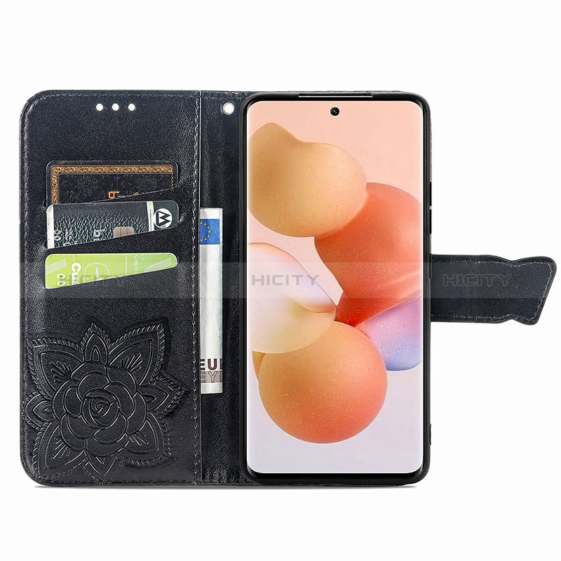 Custodia Portafoglio In Pelle Farfalla Cover con Supporto per Xiaomi Redmi K50 Ultra 5G