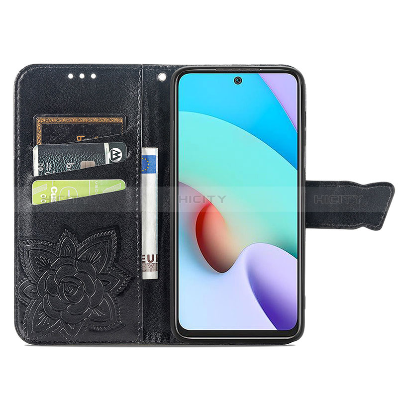 Custodia Portafoglio In Pelle Farfalla Cover con Supporto per Xiaomi Redmi Note 11 4G (2021)