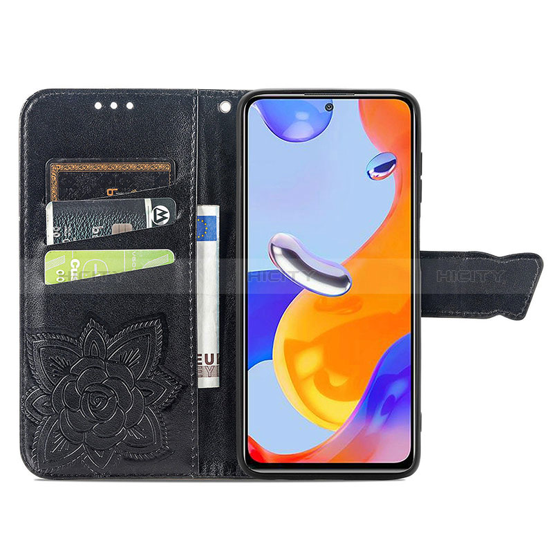 Custodia Portafoglio In Pelle Farfalla Cover con Supporto per Xiaomi Redmi Note 12 Pro 4G