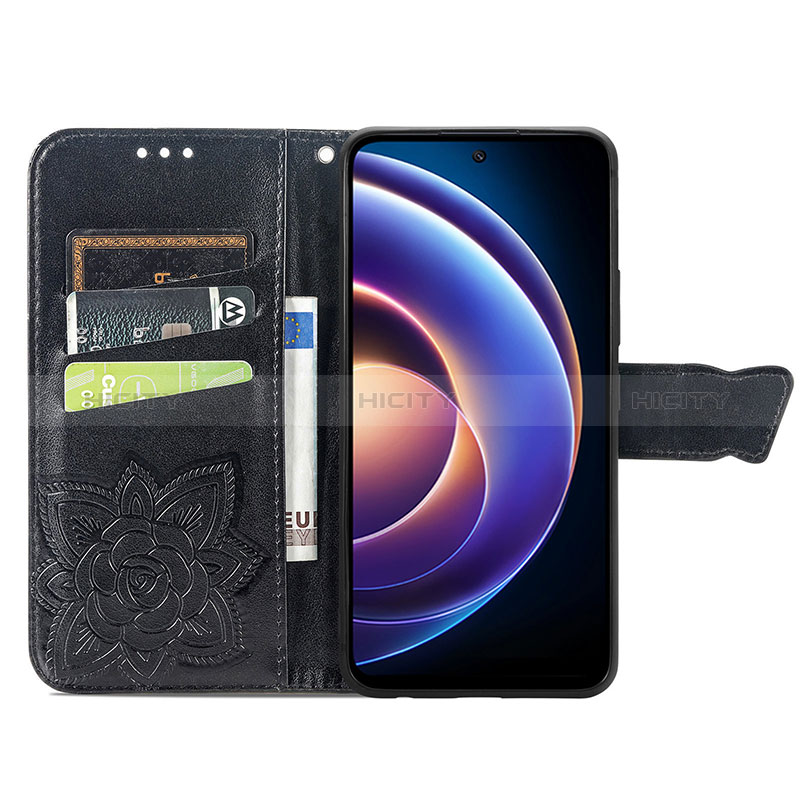 Custodia Portafoglio In Pelle Farfalla Cover con Supporto per Xiaomi Redmi Note 12R 5G