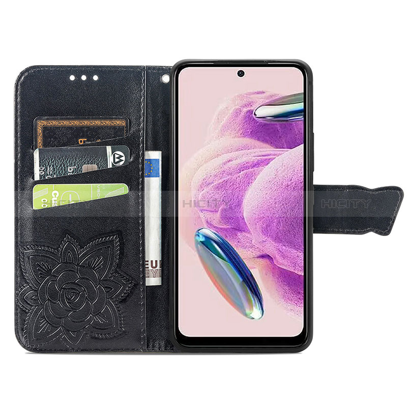 Custodia Portafoglio In Pelle Farfalla Cover con Supporto per Xiaomi Redmi Note 12S