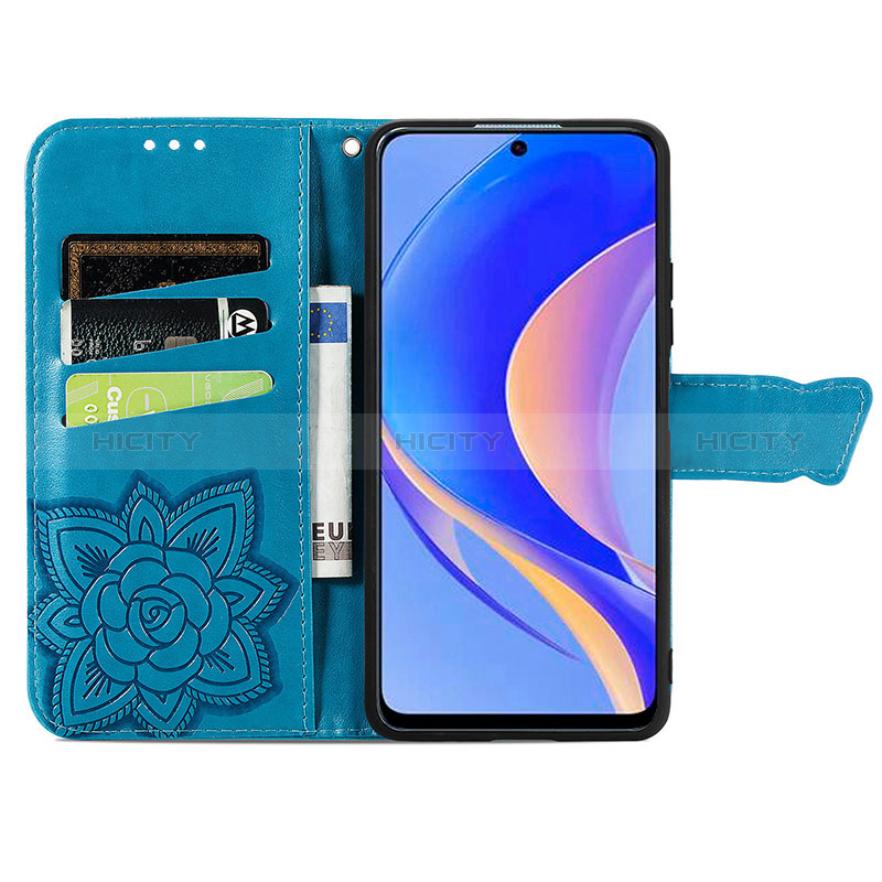 Custodia Portafoglio In Pelle Farfalla Cover con Supporto S01D per Huawei Enjoy 50 Pro