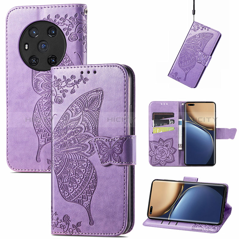 Custodia Portafoglio In Pelle Farfalla Cover con Supporto S01D per Huawei Honor Magic3 5G