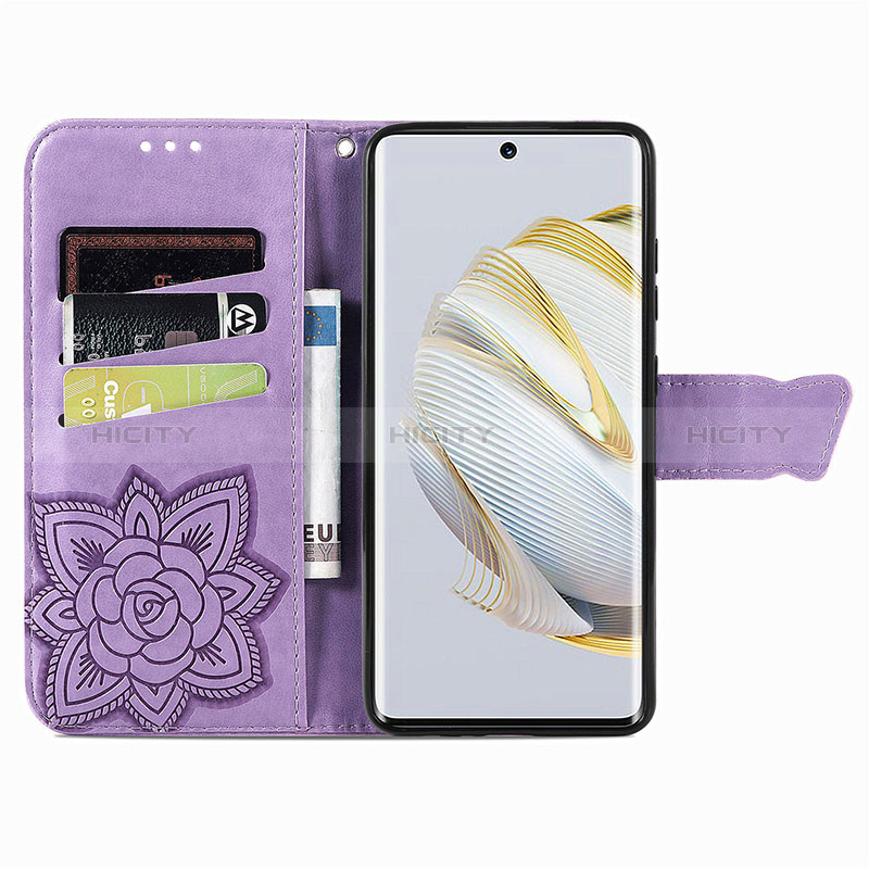 Custodia Portafoglio In Pelle Farfalla Cover con Supporto S01D per Huawei Nova 10 SE