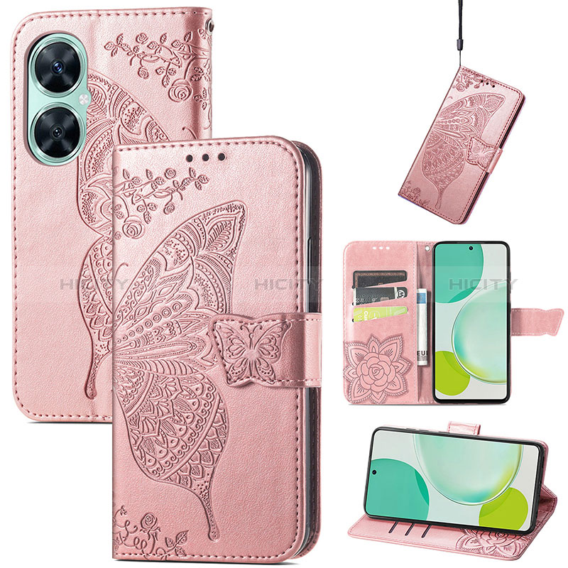 Custodia Portafoglio In Pelle Farfalla Cover con Supporto S01D per Huawei Nova 11i