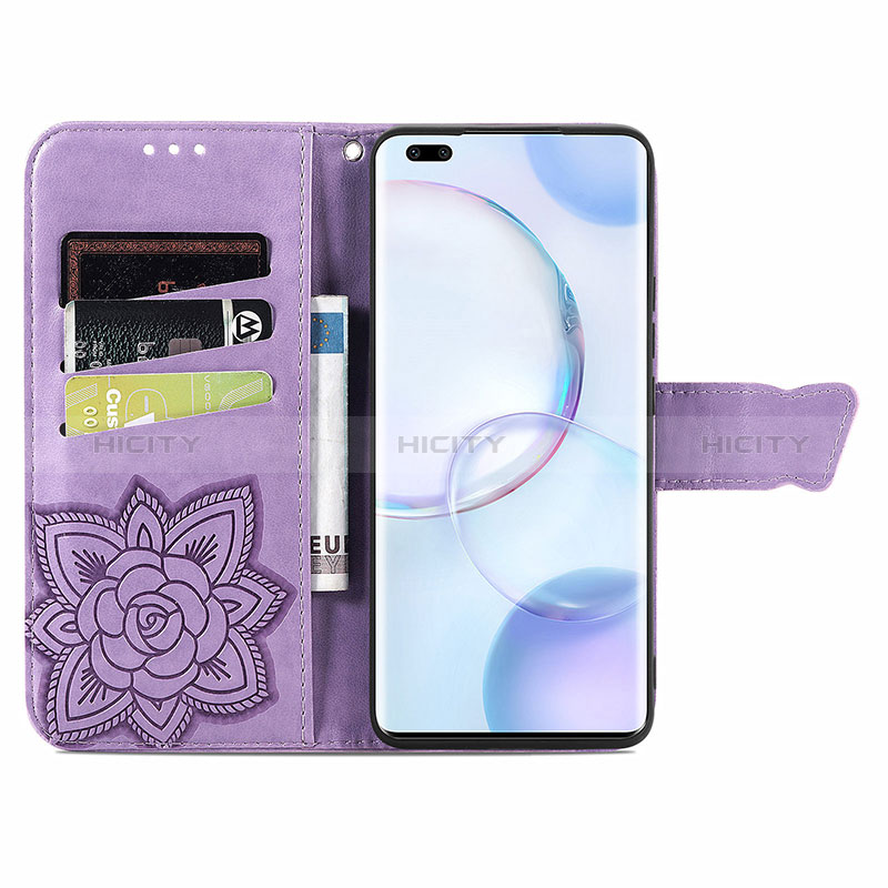 Custodia Portafoglio In Pelle Farfalla Cover con Supporto S01D per Huawei Nova 9 Pro