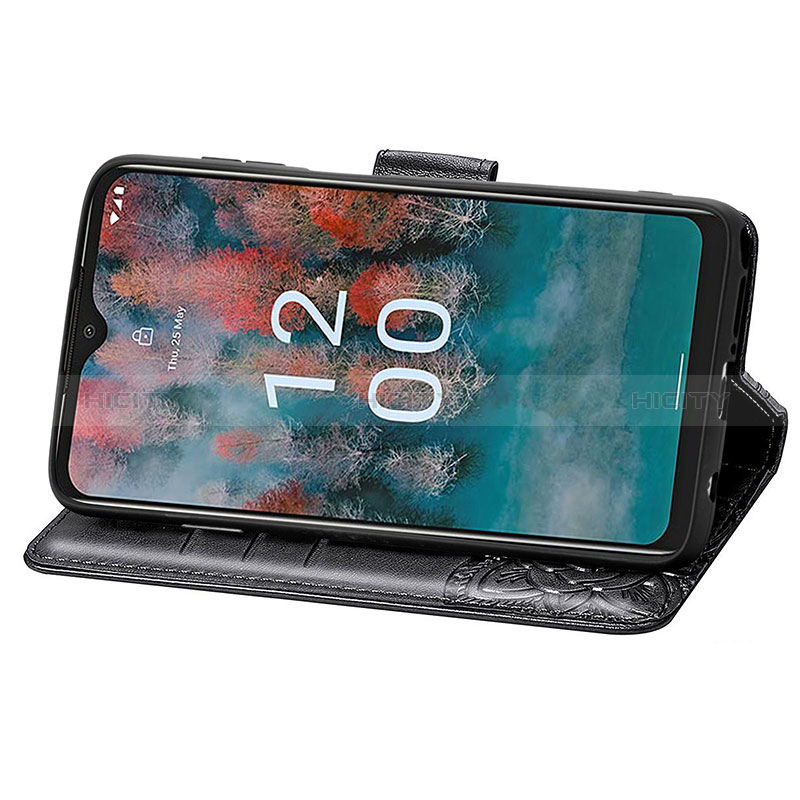 Custodia Portafoglio In Pelle Farfalla Cover con Supporto S01D per Nokia C12