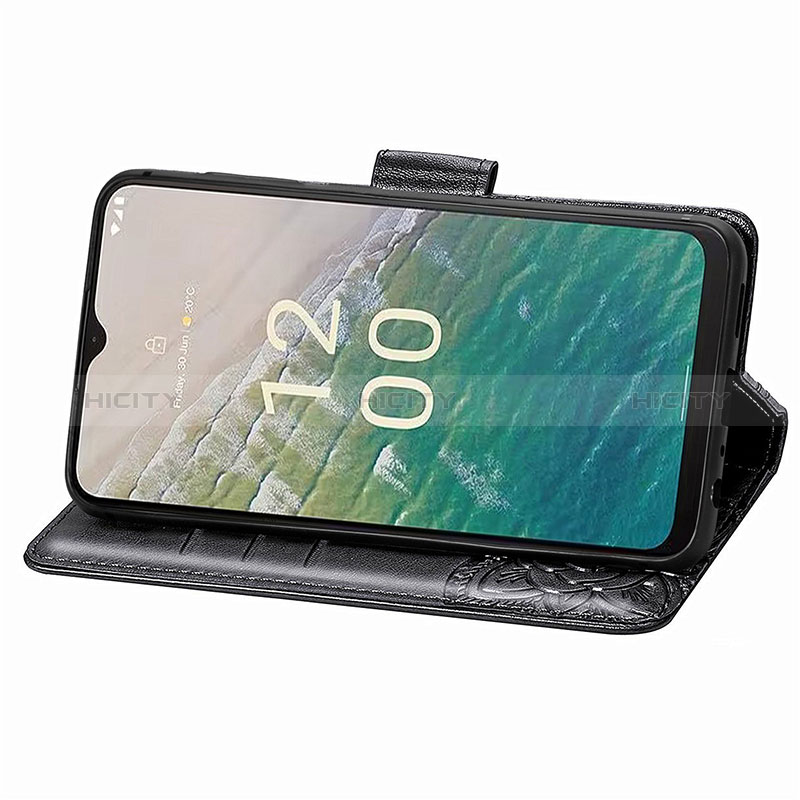 Custodia Portafoglio In Pelle Farfalla Cover con Supporto S01D per Nokia C210