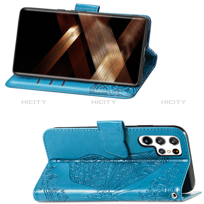 Custodia Portafoglio In Pelle Farfalla Cover con Supporto S01D per Samsung Galaxy S24 Ultra 5G