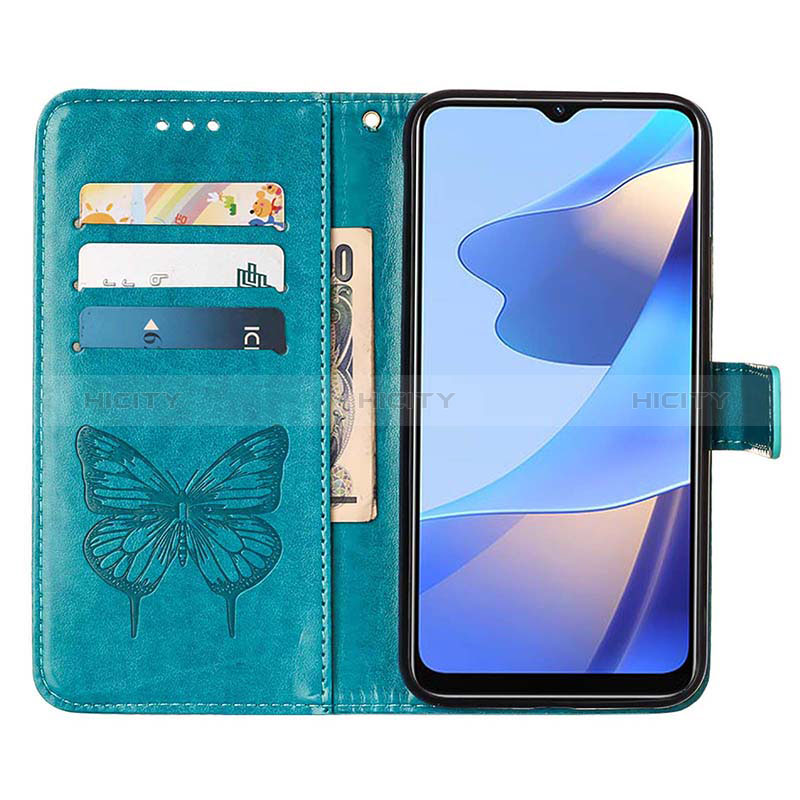 Custodia Portafoglio In Pelle Farfalla Cover con Supporto Y01B per Oppo A16