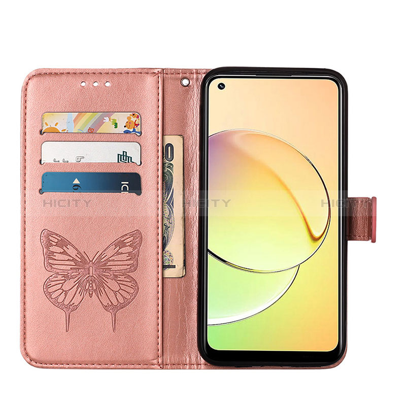 Custodia Portafoglio In Pelle Farfalla Cover con Supporto Y01B per Realme 10 4G