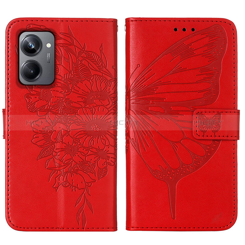 Custodia Portafoglio In Pelle Farfalla Cover con Supporto Y01B per Realme 10 Pro 5G