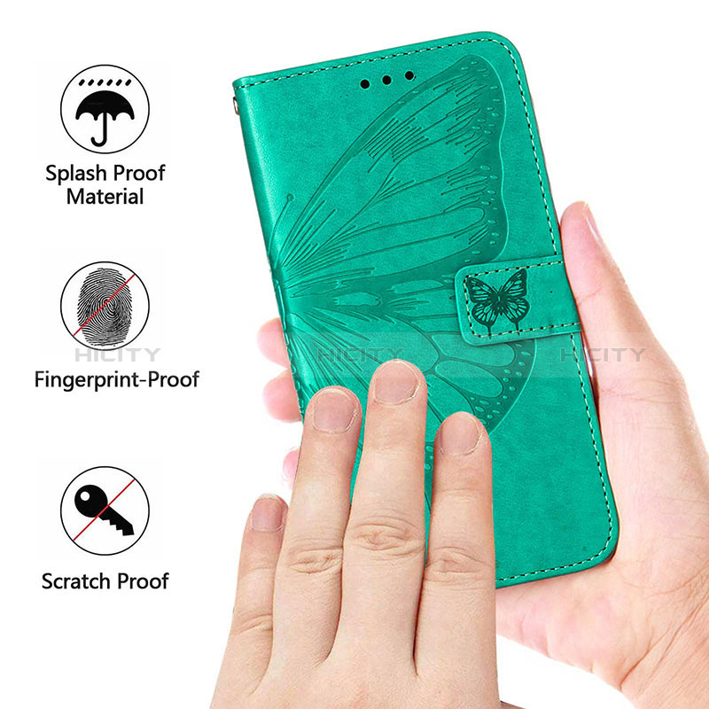 Custodia Portafoglio In Pelle Farfalla Cover con Supporto Y01B per Realme 9 5G India