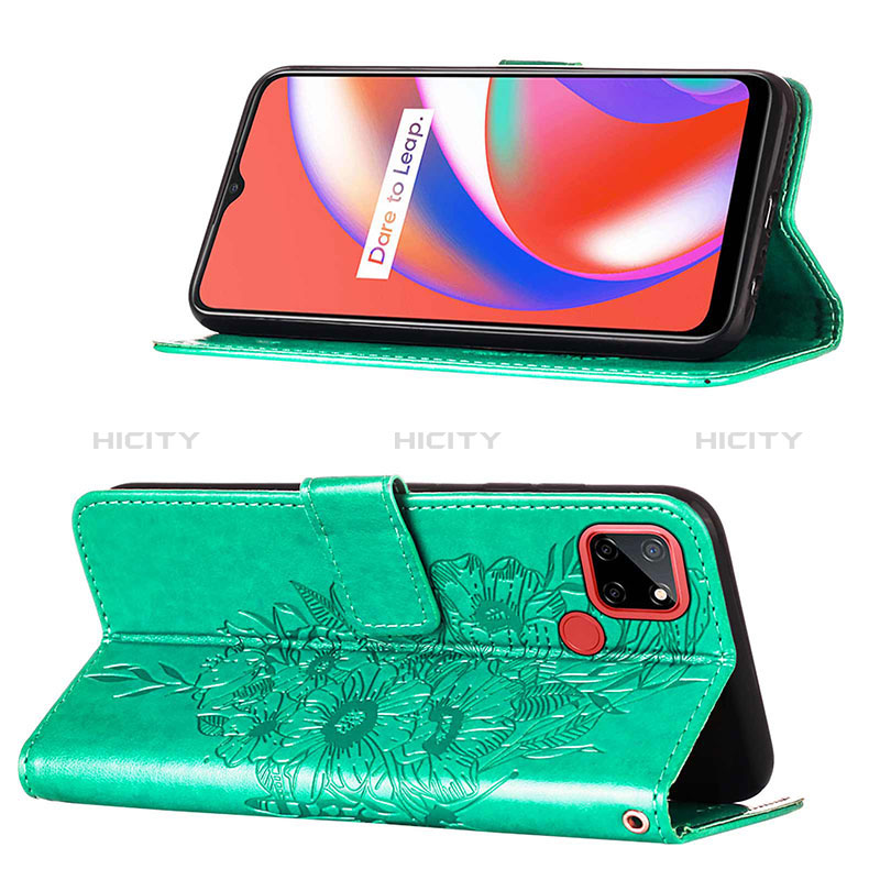 Custodia Portafoglio In Pelle Farfalla Cover con Supporto Y01B per Realme Narzo 20