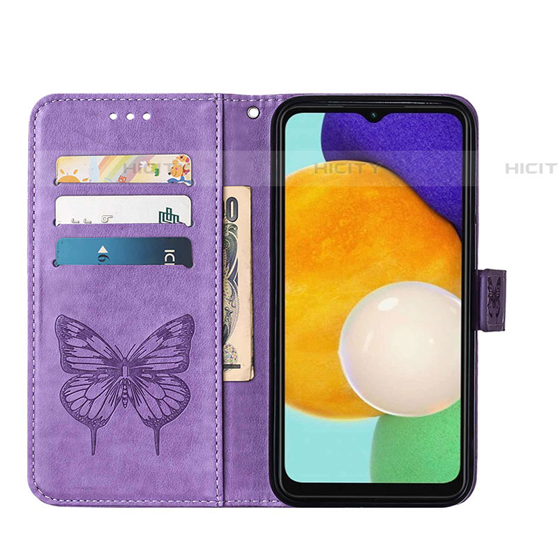 Custodia Portafoglio In Pelle Farfalla Cover con Supporto Y01B per Samsung Galaxy A04s