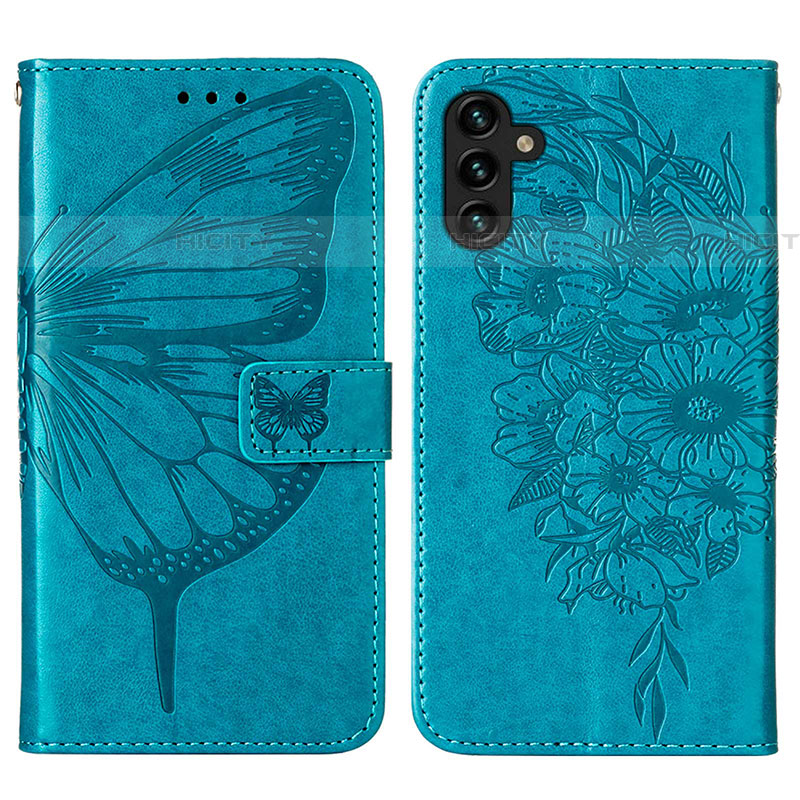 Custodia Portafoglio In Pelle Farfalla Cover con Supporto Y01B per Samsung Galaxy A04s