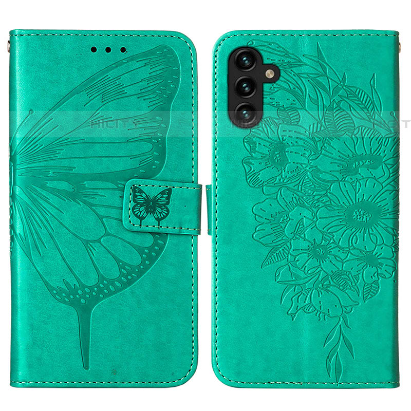 Custodia Portafoglio In Pelle Farfalla Cover con Supporto Y01B per Samsung Galaxy A04s