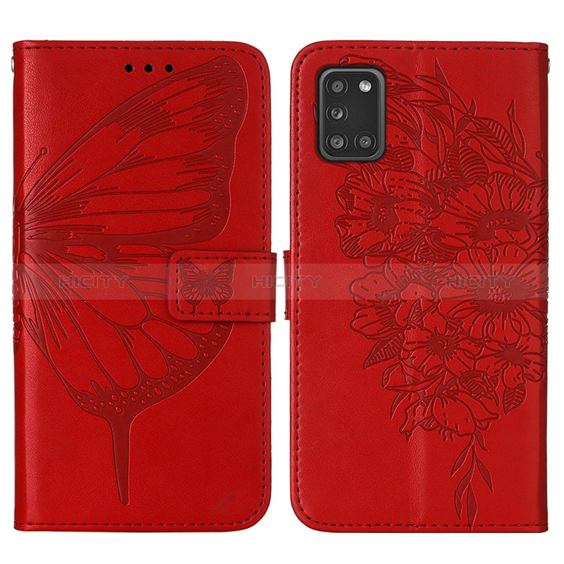 Custodia Portafoglio In Pelle Farfalla Cover con Supporto Y01B per Samsung Galaxy A21s