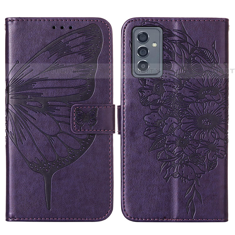 Custodia Portafoglio In Pelle Farfalla Cover con Supporto Y01B per Samsung Galaxy A24 4G