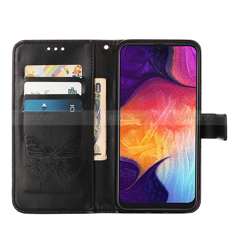 Custodia Portafoglio In Pelle Farfalla Cover con Supporto Y01B per Samsung Galaxy A30S