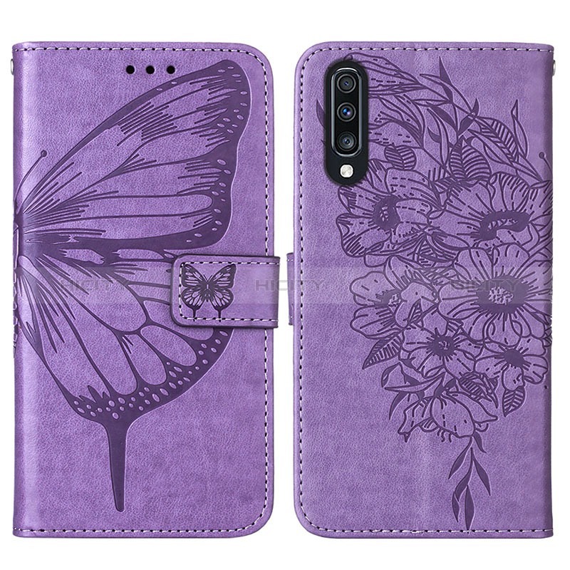 Custodia Portafoglio In Pelle Farfalla Cover con Supporto Y01B per Samsung Galaxy A30S