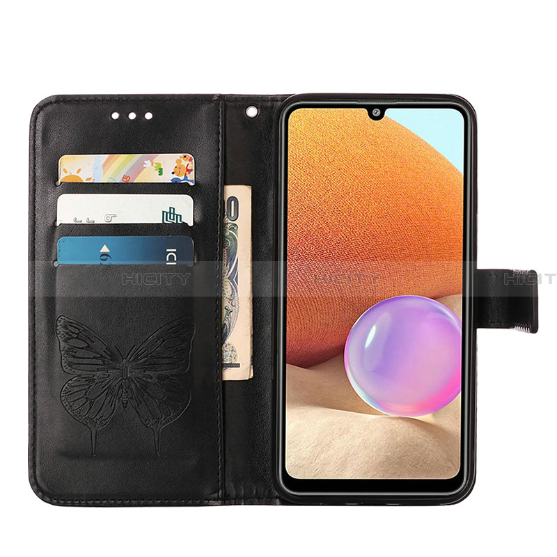 Custodia Portafoglio In Pelle Farfalla Cover con Supporto Y01B per Samsung Galaxy A32 4G